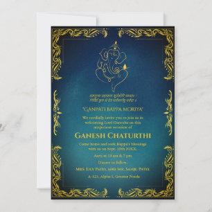 Ganesh Chaturthi Puja Einladung