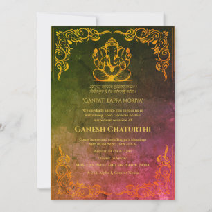 Ganesh Chaturthi Puja Einladung