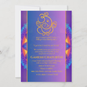 Ganesh Chaturthi Puja Einladung