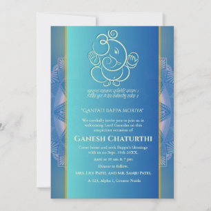 Ganesh Chaturthi Puja Einladung