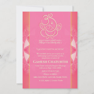 Ganesh Chaturthi Puja Einladung