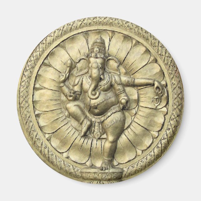 Ganesh (Golden) Magnet (Vorne)