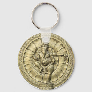 Ganesh (Golden) Schlüsselanhänger