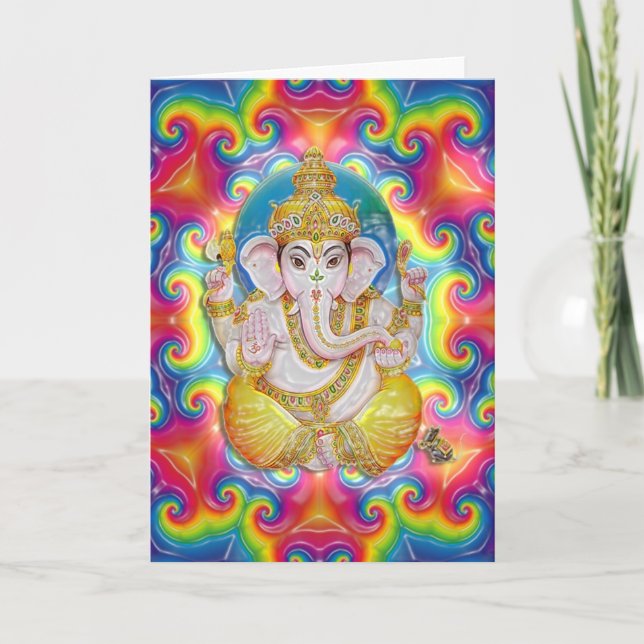 Ganesh Grußkarte Karte (Vorderseite)