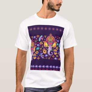 Ganesh Hindu Gott: Feierlich nahtlos T-Shirt