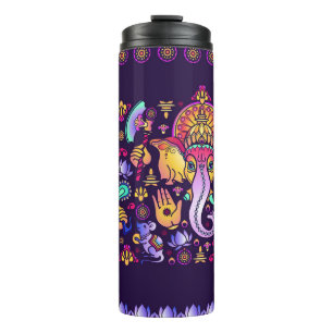 Ganesh Hindu Gott: Feierlich nahtlos Thermosbecher