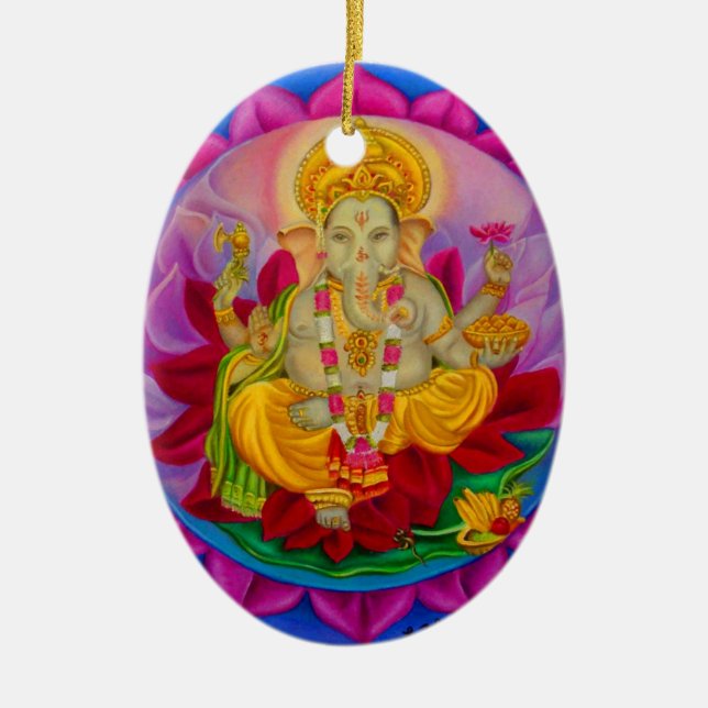 Ganesh Keramik Ornament (Vorne)