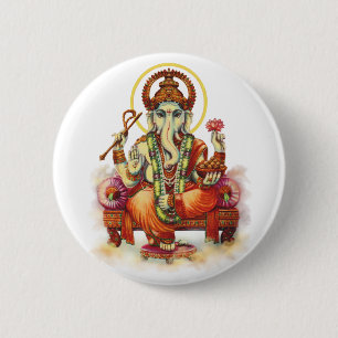 Ganesh-Knöpfe Button