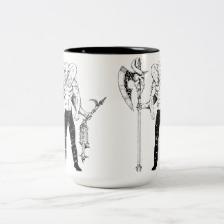 Ganesh Krieger-Kaffee-Tasse Zweifarbige Tasse