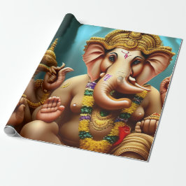 Ganesh nimmt eine Selfie Geschenkpapier