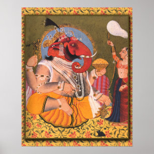 Ganesh Poster, geeignet für Framing oder Display Poster