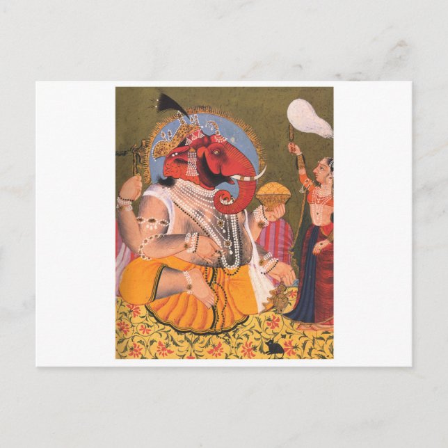 Ganesh Postkarte (Vorderseite)
