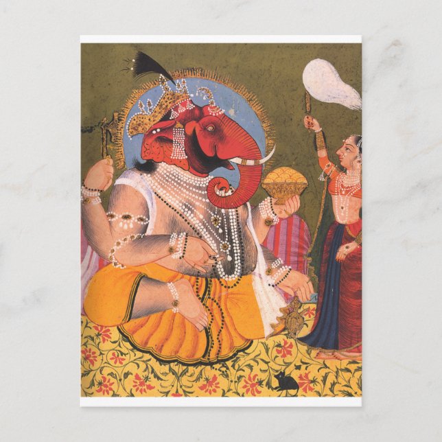 Ganesh Postkarte (Vorderseite)