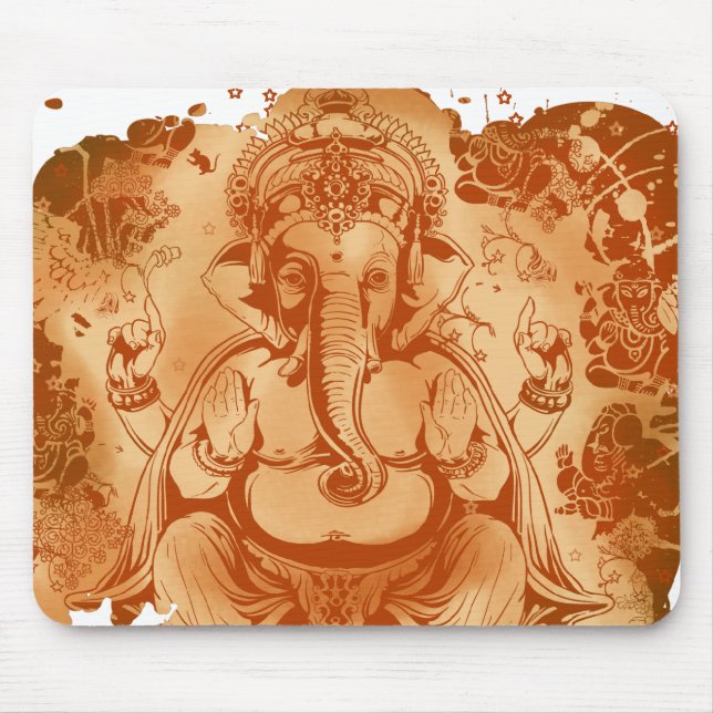 ganesh Rostspritzen Mousepad (Vorne)