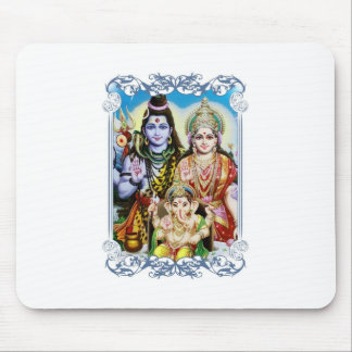 Ganesh, Shiva und Parvati, Lord Ganesha, Durga Mousepad