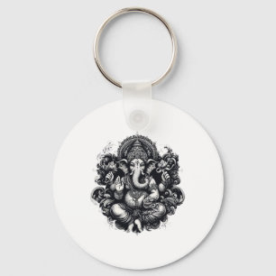 Ganesh-Symbol Yoga Hindu-Elefanten-Gott Ganesha-Pu Schlüsselanhänger