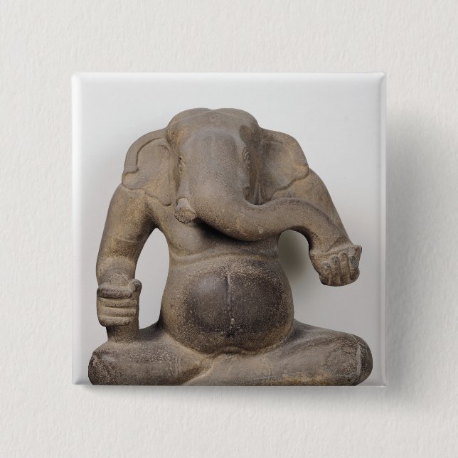 Ganesh, von Tuol Pheak Stämmen Button (Vorderseite)