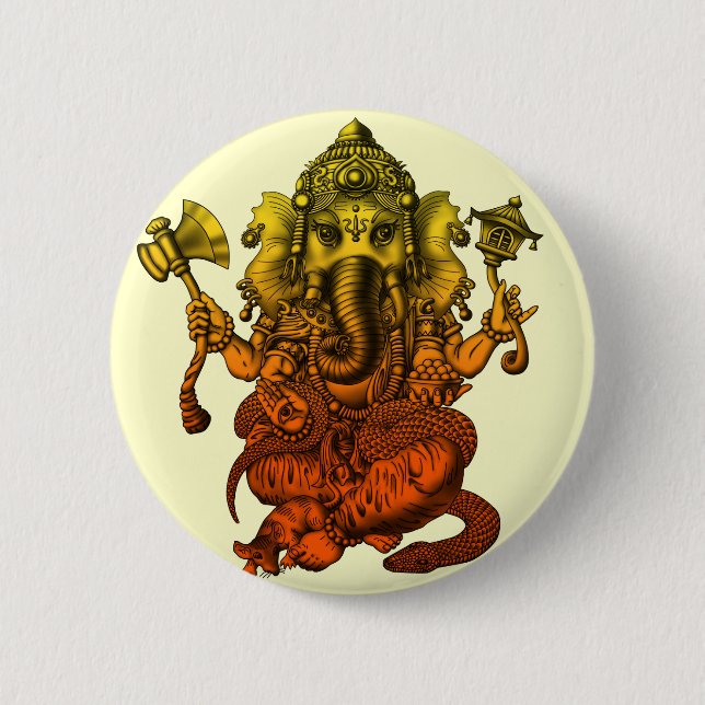 Ganesha7 Button (Vorderseite)