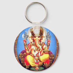 Ganesha (ग णे श) indischer Elefant Schlüsselanhänger
