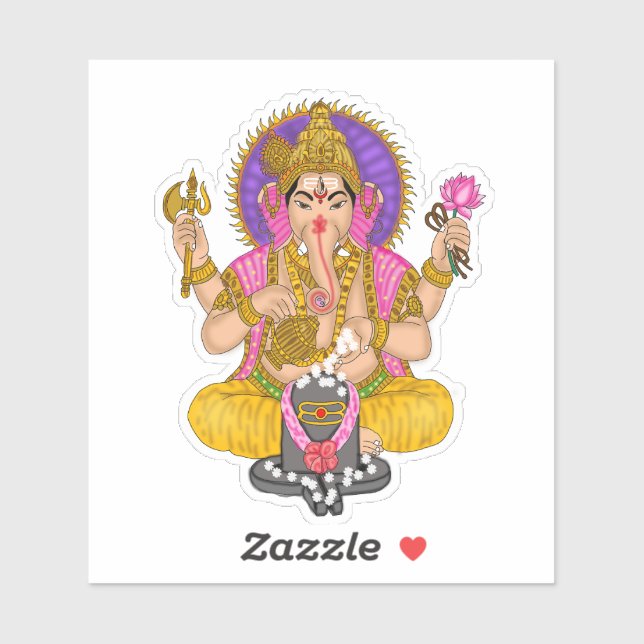 Ganesha-Aufkleber Aufkleber (Blatt)
