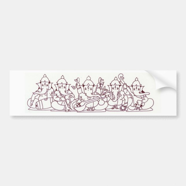 Ganesha Aufkleber Autoaufkleber (Vorne)