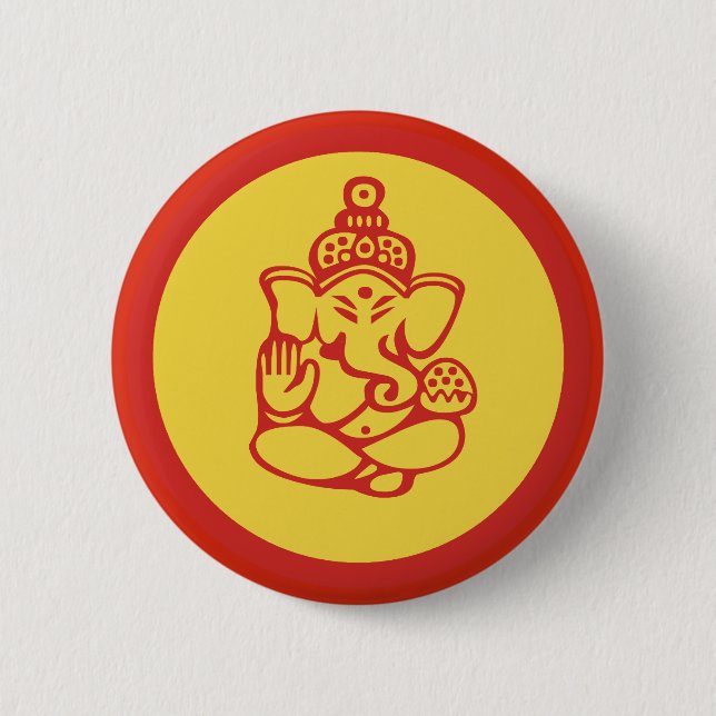 Ganesha Button (Vorderseite)