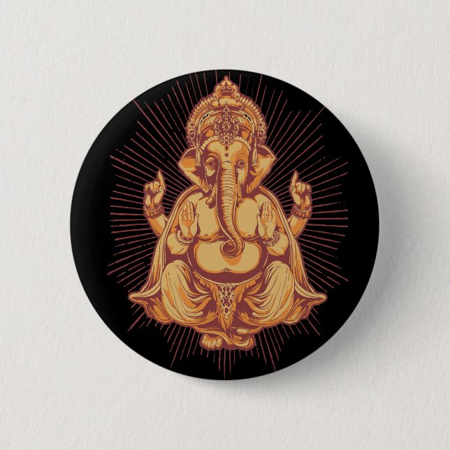 Ganesha Button (Vorderseite)