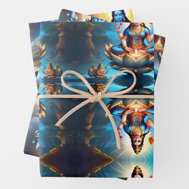 Ganesha, der Schirmherr der Künste und Wissenschaf Geschenkpapier Set (Beispiel)