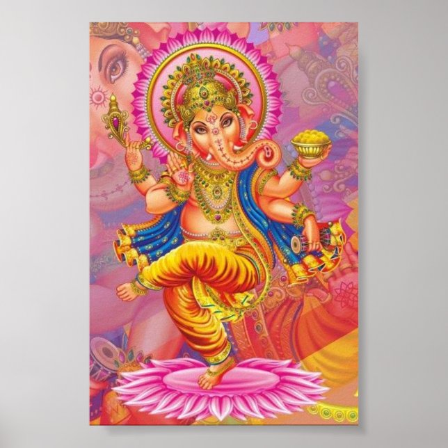 Ganesha Diosa Elefante Poster (Vorne)