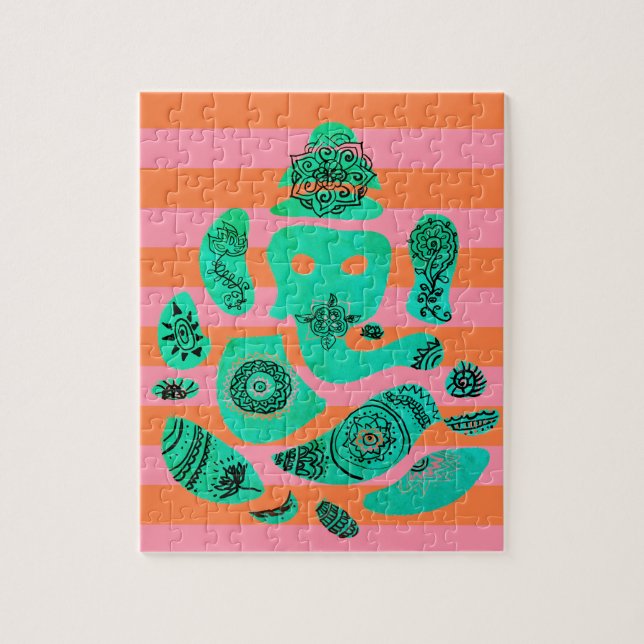 Ganesha et Stripes Puzzle (Vertical)