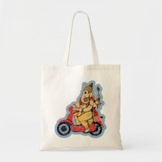 Ganesha fährt auf einem Roller Tragetasche