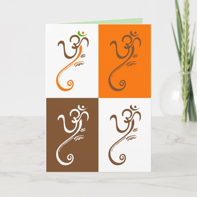 Ganesha Grußkarte Karte (Vorderseite)