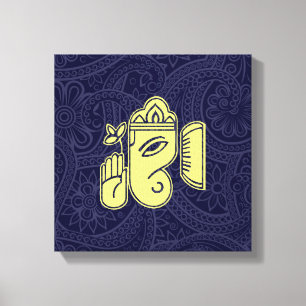 Ganesha Hindu Deity Leinwand Wine tasting in der F