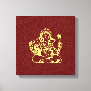 Ganesha Hindu Deity Leinwand Wine tasting in der F