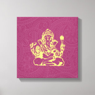 Ganesha Hindu Deity Leinwand Wine tasting in der F
