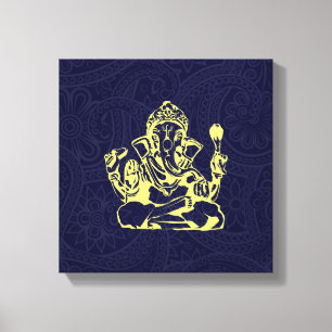 Ganesha Hindu-Gottheit Leinwand Wandkunst