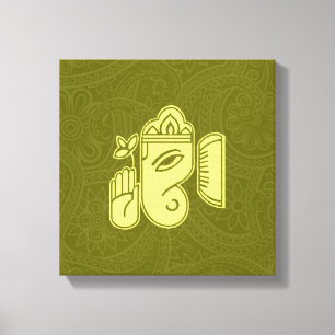 Ganesha Hindu-Gottheit Leinwand Wandkunst