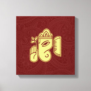 Ganesha Hinduistische Gottheit Leinwand Wandkunst