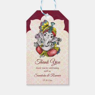 Ganesha Indian Gastgeschenk Hochzeit vielen Dank Geschenkanhänger