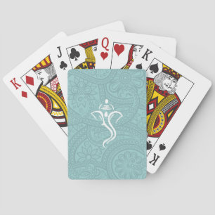 Ganesha Indian Swirl Custom Playing Cards Spielkarten
