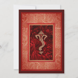 Ganesha Indian Traditionelle Hochzeitskarte Einladung