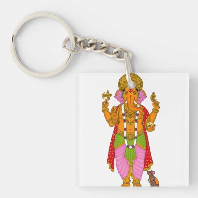 Ganesha Keychain & Devotional Keyring (Devant)
