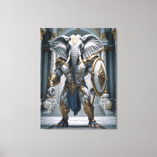 Ganesha Krieger Mythologie Elefant Gott Leinwanddruck
