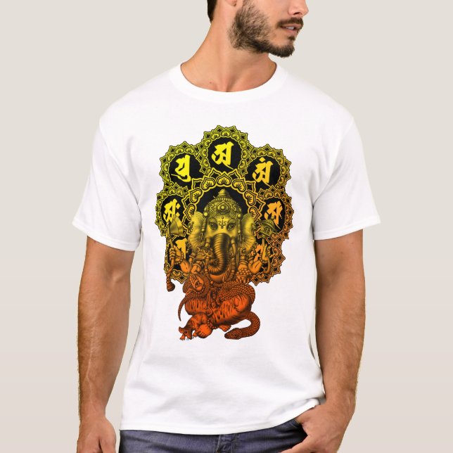 Ganesha Mandala2 T-Shirt (Vorderseite)