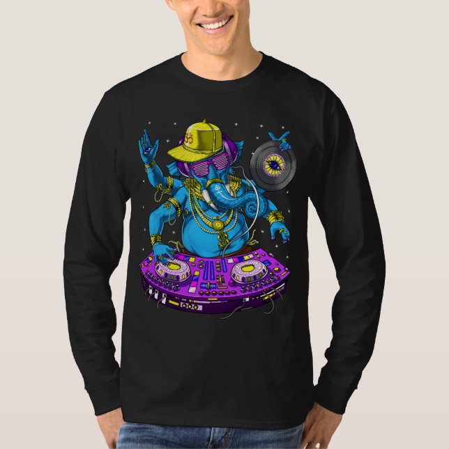 Ganesha Music DJ T-Shirt (Vorderseite)