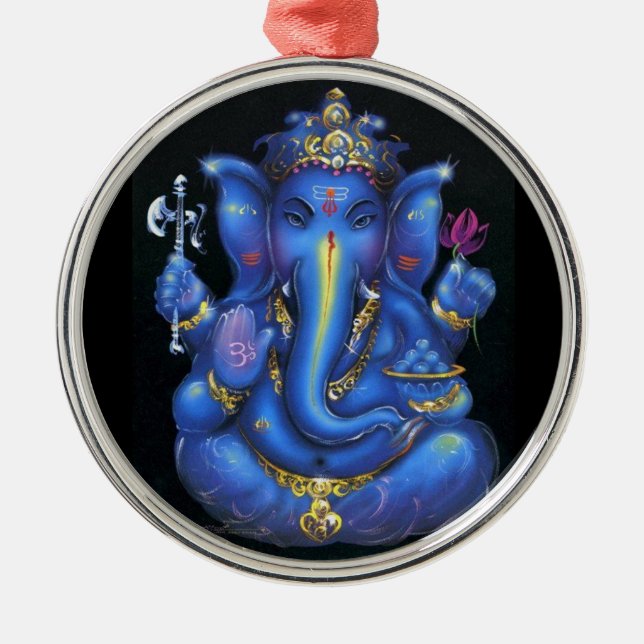 ganesha ornament aus metall (Vorne)