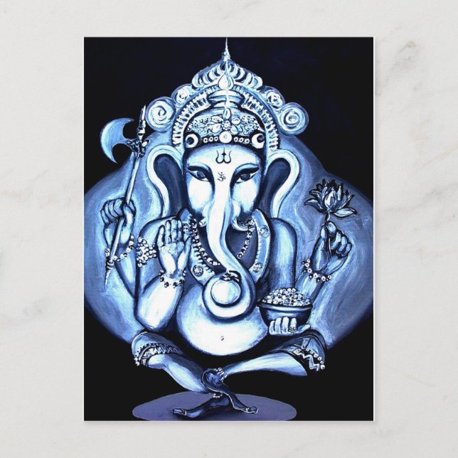 Ganesha Postkarte (Vorderseite)