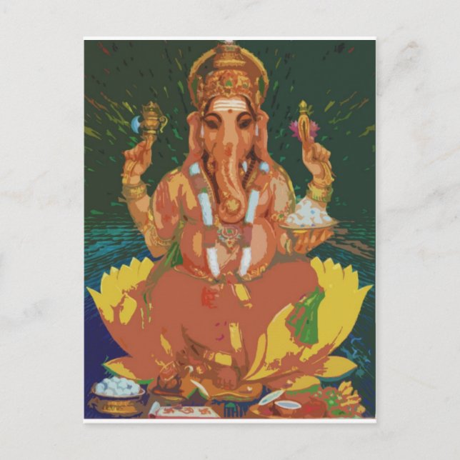 Ganesha Postkarte (Vorderseite)