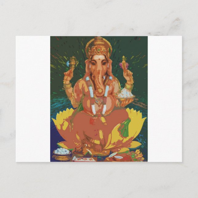 Ganesha Postkarte (Vorderseite)