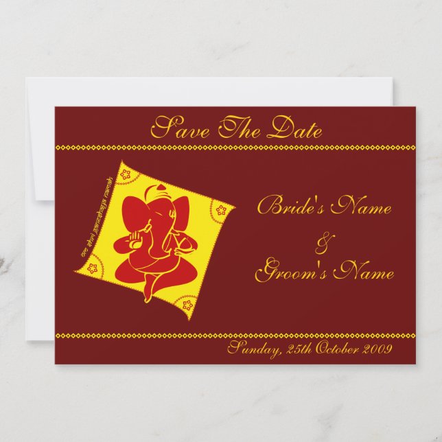 Ganesha Save the Date (Vorderseite)